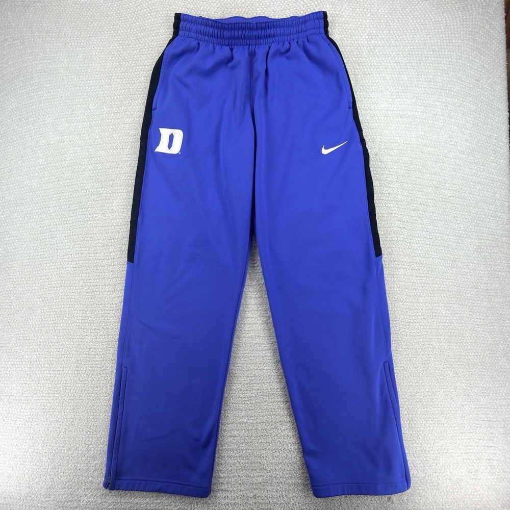 Nike Elite Duke Blue Devils Therma-FIT Pants Mens Medium Blue Basketball Warm Up